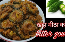 Khatta Meetha Karela Recipe